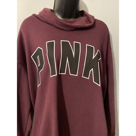 Pink Victoria Secret‎ Women's Cowl Neck Sweatshirt Purple Size SP - Picture 2 of 4